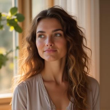 Porträtfoto von Elena Frei, Expertin für Meditation und Sound Healing.